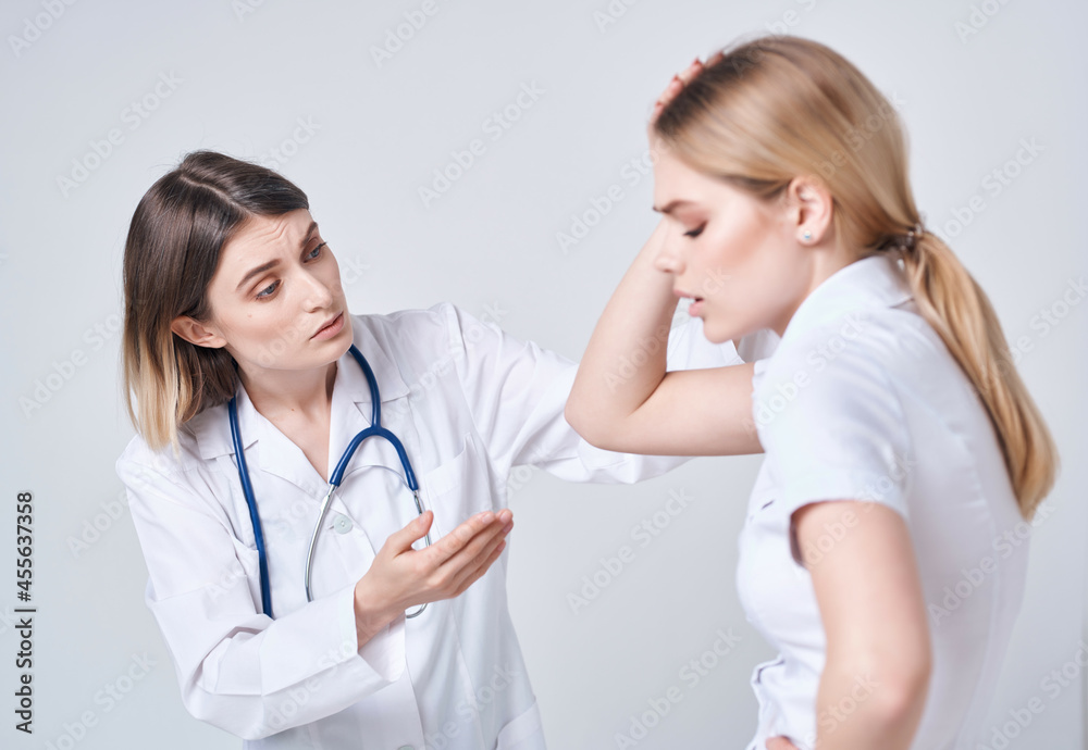 doctor health diagnostics analysis light background doctor health diagnostics analysis light background