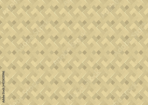 Golden Abstract Texture with Diamond Pattern and Gold Glitter Decoration - Co...