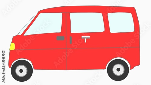 Wallpaper Mural 自動車で郵便配達中の移動イメージ Torontodigital.ca