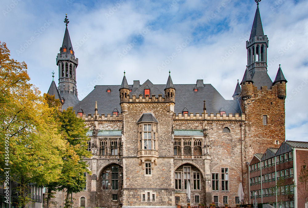 Fototapeta premium AACHEN, GERMANY. OCTOBER 04, 2020. Aachen cathedral.