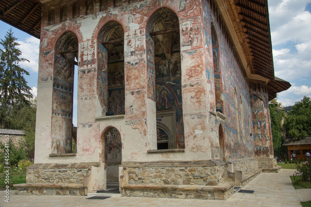 Fototapeta premium , Romania, Moldovita Monastery,September ,2017,inner yard