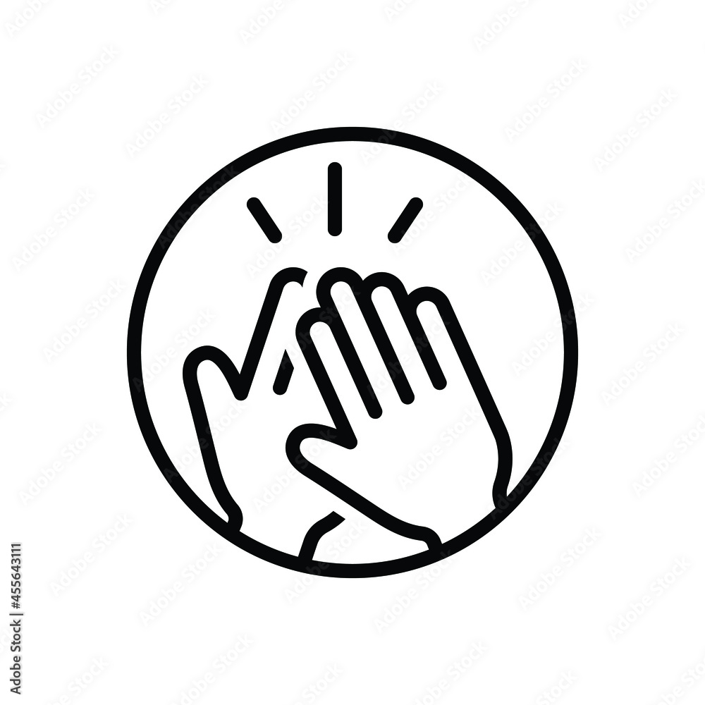 Black line icon for highs Black line icon for highs