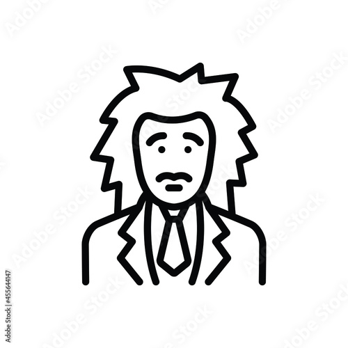 Plakat Black line icon for albert