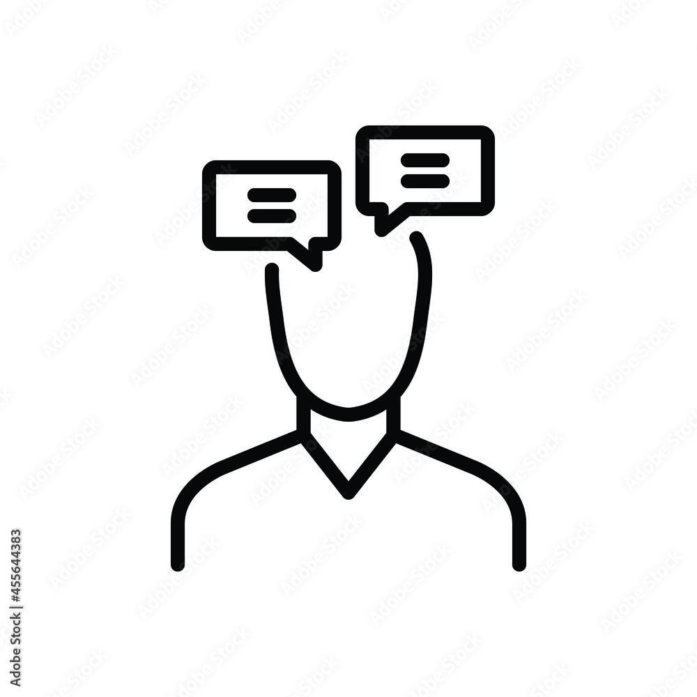 Fototapeta premium Black line icon for inner