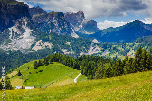 Wonderful summer view of the Dolomites  Italy
