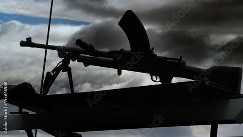 Fototapeta Naklejka Na Ścianę i Meble -  The Bren gun was a series of light machine guns made by Britain in the 1930s and used in various roles until 1992