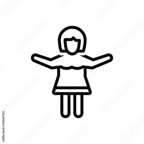 Black line icon for so therefore