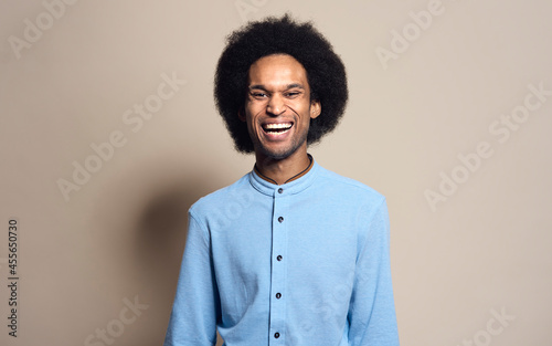 Portrait of happy African man © gpointstudio