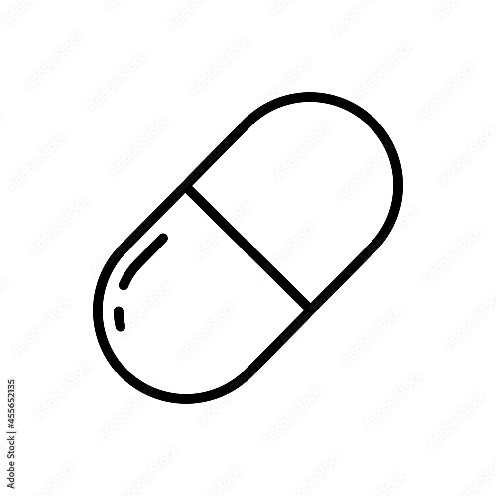 Obraz premium Pills icon vector. antibiotic illustration sign. medicines symbol. drug logo. medicine mark.