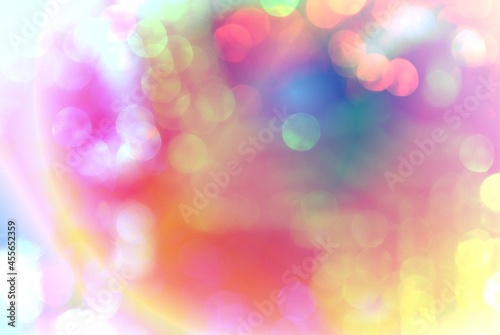 Colorful round bokeh effect background