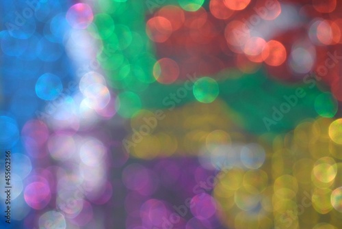 colorful round bokeh effect background © studioDG