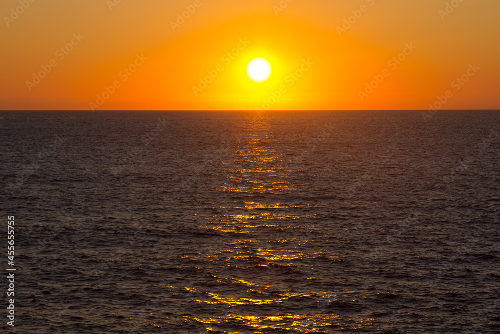 Sunset over the sea Sunset over the sea