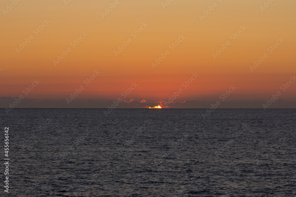 Sunset over the sea Sunset over the sea
