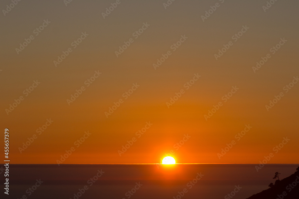 Sunset over the Atlantic Ocean, Galicia, Spain Sunset over the Atlantic Ocean, Galicia, Spain