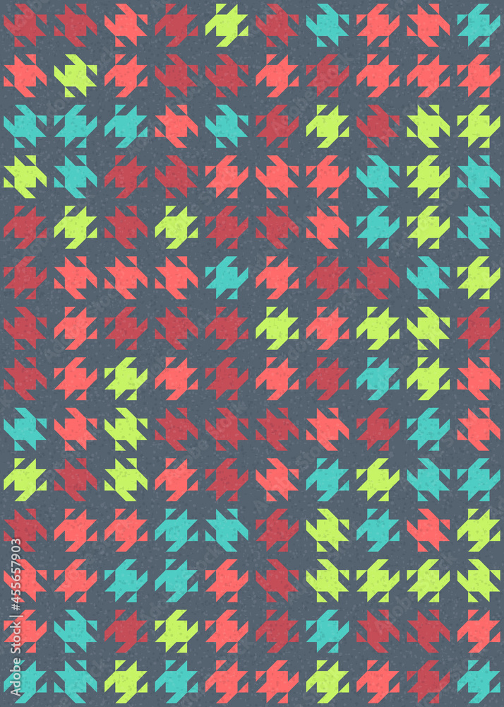 Abstract Geometric Pattern generative computational art illustration