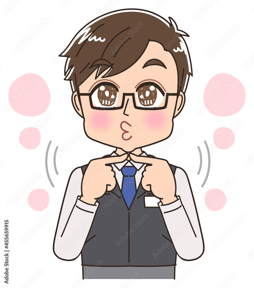 電機屋・家電量販店の店員の男性