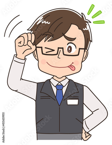 電機屋・家電量販店の店員の男性