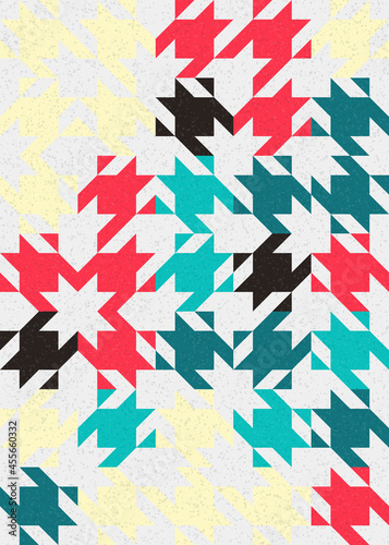 Abstract Geometric Pattern generative computational art illustration