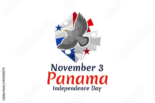 November 3, Independence Day of Panama vector illustration. Suitable for greeting card, poster and banner.