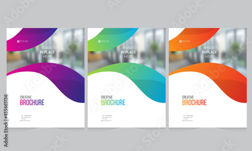 Cover design for annual report and business catalog, magazine, flyer or booklet. Brochure template layout. A4 cover vector EPS-10