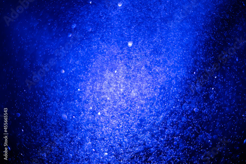Blue bokeh nature texture background .