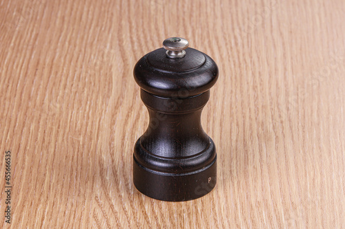 Wooden pepper mill for kitchen