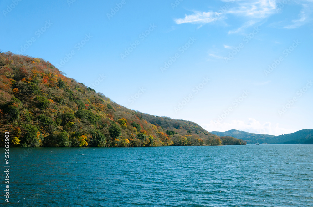 Lake Ashi and mt. Hakone in Hakone town, Japan. Lake Ashi and mt. Hakone in Hakone town, Japan.