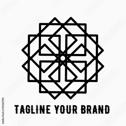 black and white logo