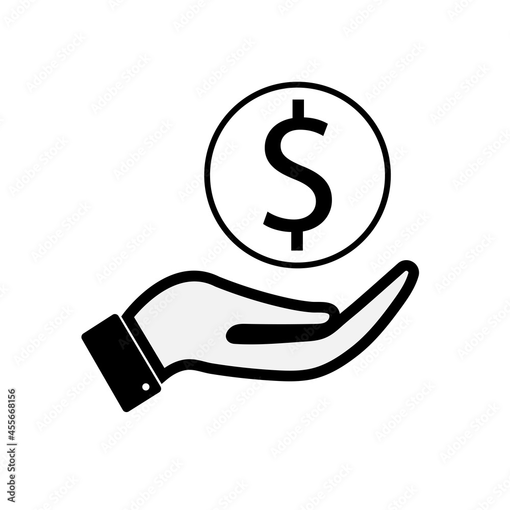 hand holding dollar sign hand holding dollar sign