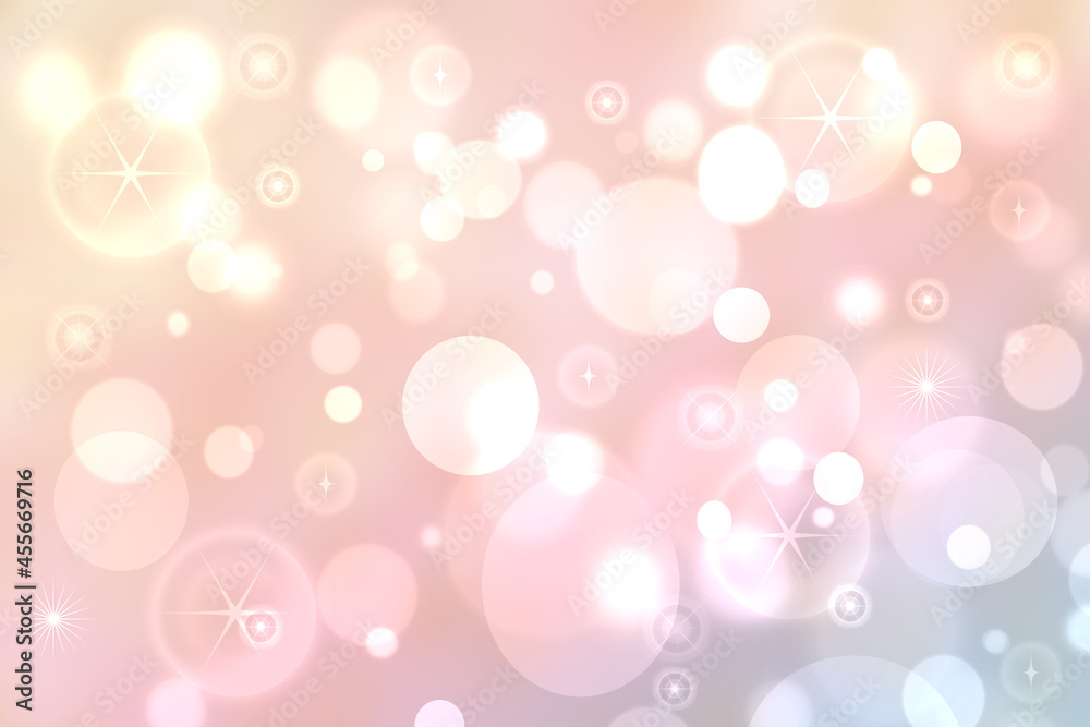 Abstract blurred vivid spring summer light delicate pastel pink blue bokeh background texture with bright soft color circles and glowing stars. Card concept. Beautiful backdrop illustration. Abstract blurred vivid spring summer light delicate pastel pink blue bokeh background texture with bright soft color circles and glowing stars. Card concept. Beautiful backdrop illustration.