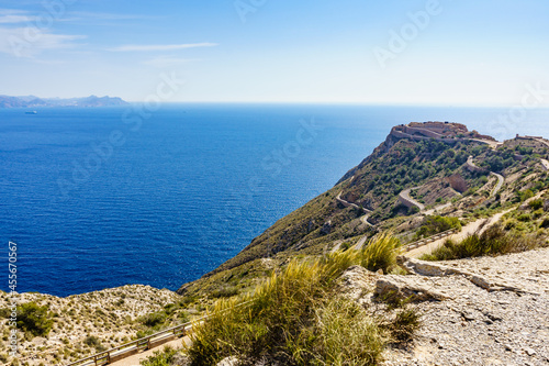 Fort area Castillitos Battery in Spain