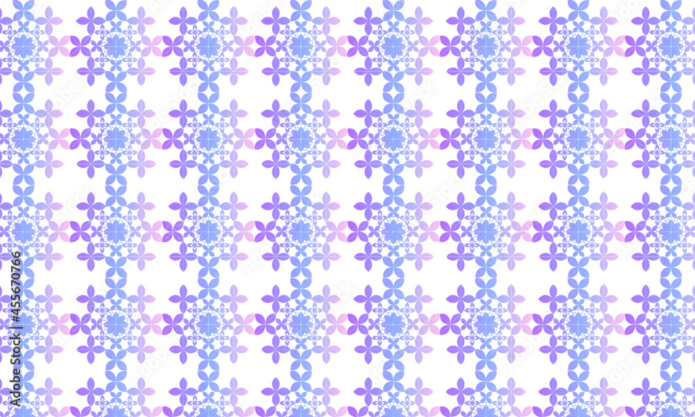 Geometric colorful pattern in pink violet blue color. Vector illustration