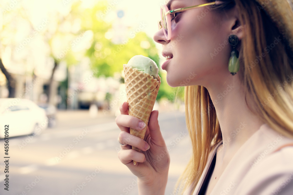 pretty woman walking in the street fashion summer fun pretty woman walking in the street fashion summer fun