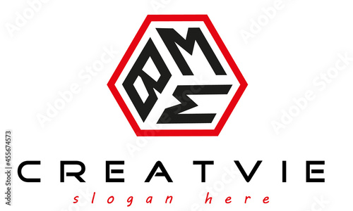geometric monogram BMM letter  logo  design vector, business logo, icon shape logo, stylish logo template