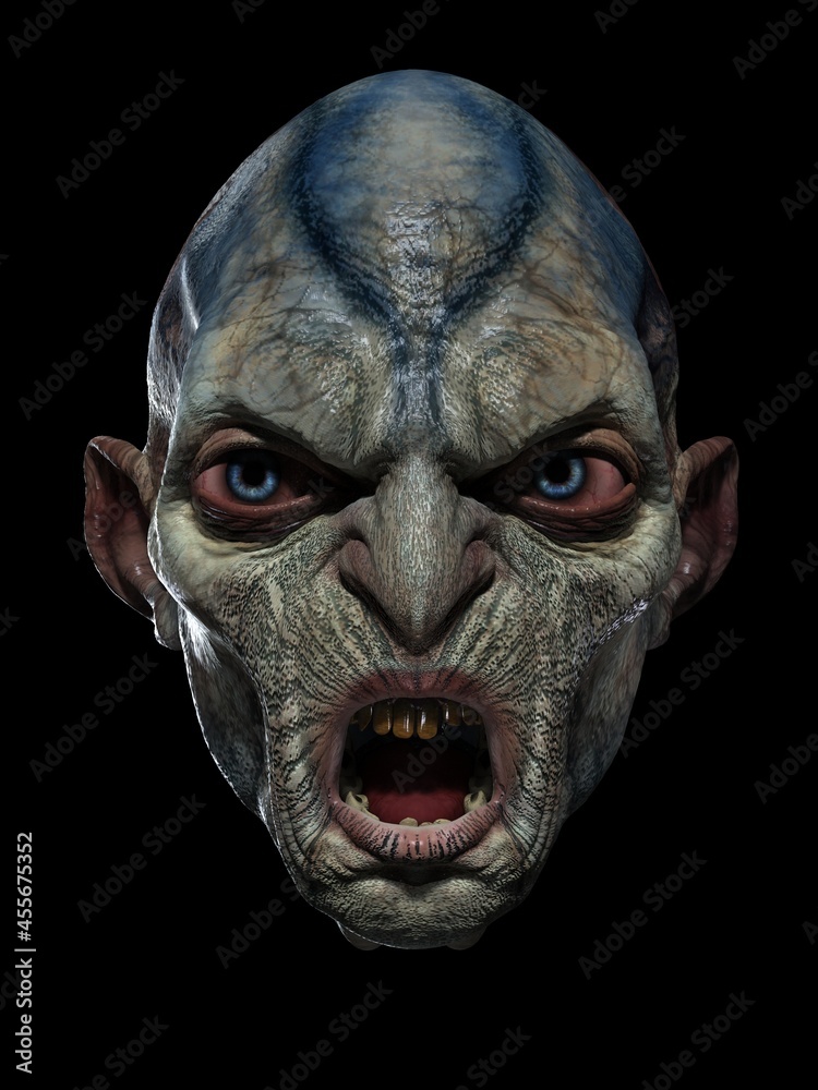 A scary mask. 3d illustration