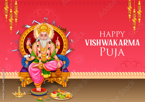 Hindu God Vishwakarma, an architect, and divine engineer of universe