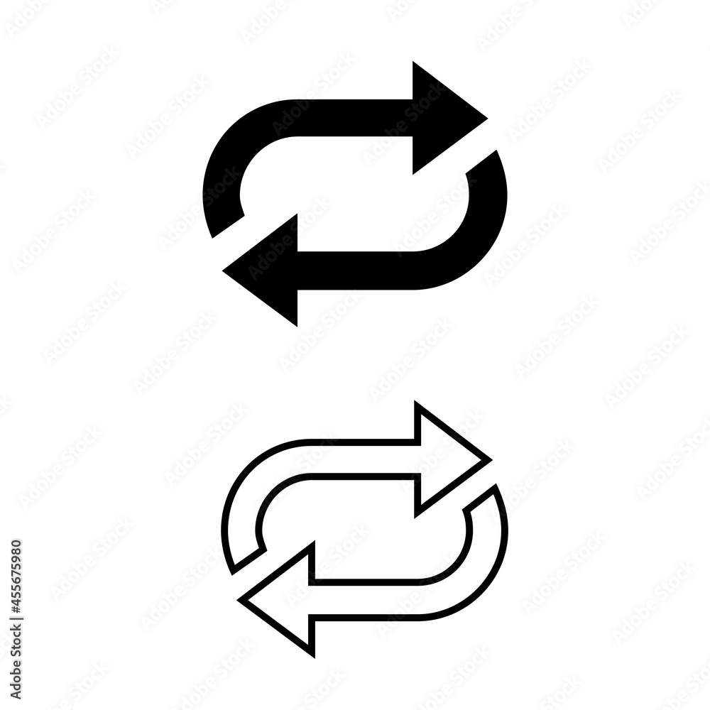 Reload icon vector set. Reset illustration sign collection. update symbol or logo. Reload icon vector set. Reset illustration sign collection. update symbol or logo.