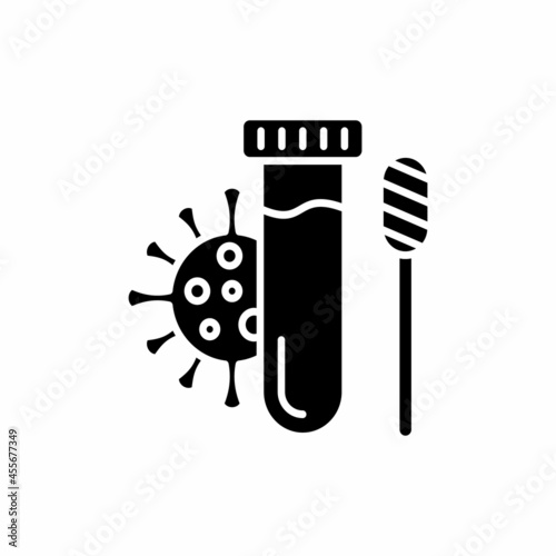 PCR Test icon in vector. Logotype