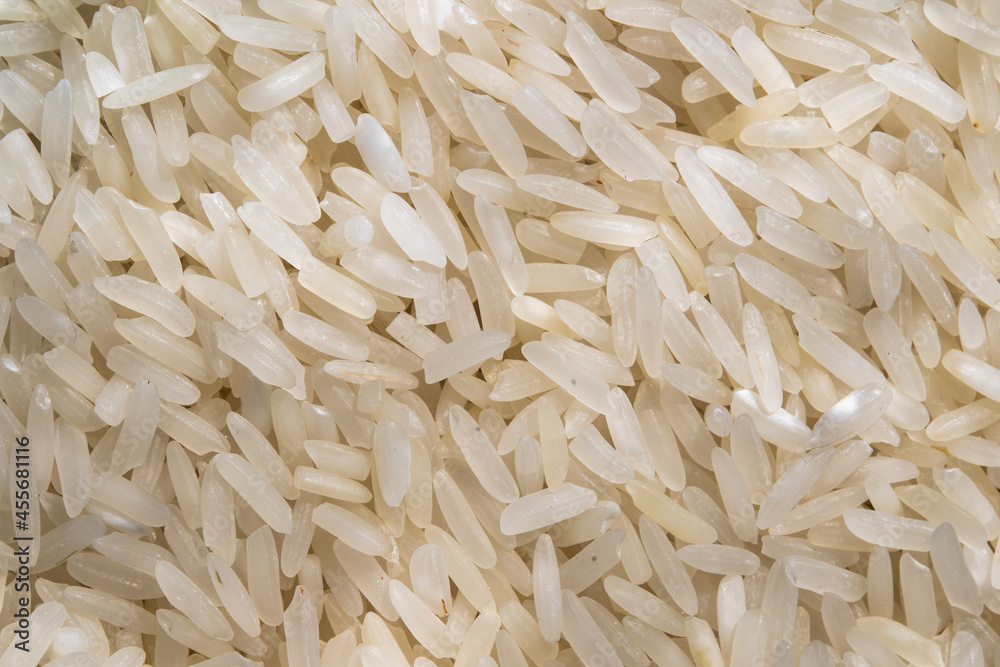 Grains of white rice. Macro. Background. Texture. Grains of white rice. Macro. Background. Texture.