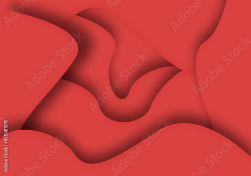 Fondo de capas rojo superpuestas con sombra. photo