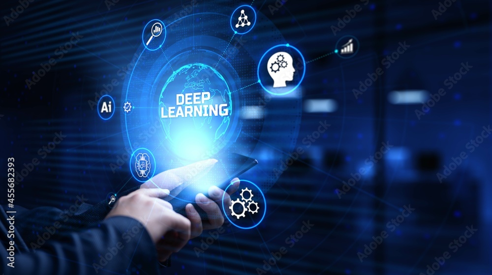 Deep learning neural network AI Artificial intelligence concept. Deep learning neural network AI Artificial intelligence concept.