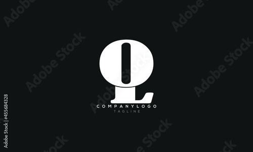 OL, LO, Abstract initial monogram letter alphabet logo design