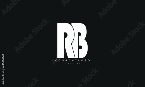 RB, BR, Abstract initial monogram letter alphabet logo design