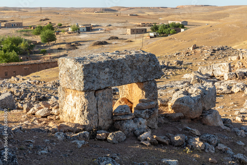 The ruins of the historical Shuayip City which is rumored Prophet Shuayb to have lived in this city and named after the city, among the people in Sanliurfa, Turkey. photo