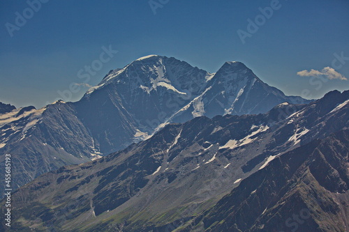 View of the Big Azu glacier in the vicinity of Mount Elbrus.