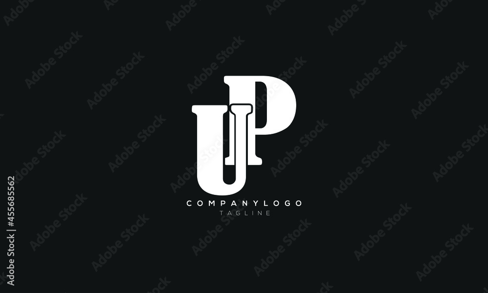 UP, PU, Abstract initial monogram letter alphabet logo design UP, PU, Abstract initial monogram letter alphabet logo design
