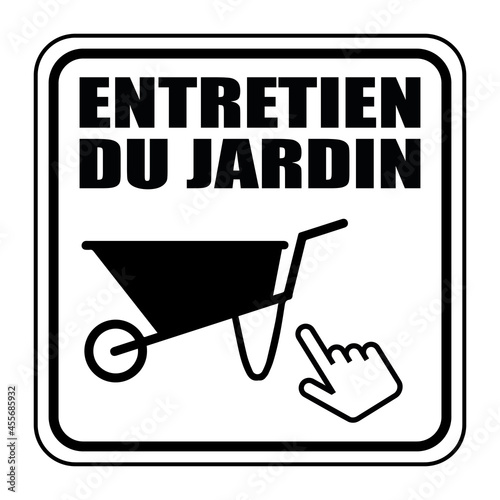 Logo entretien du jardin. photo