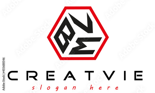 geometric monogram BVM letter  logo  design vector, business logo, icon shape logo, stylish logo template