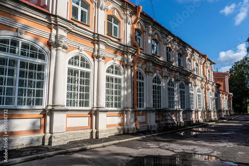 Exterior of the Alexander Nevsky lavra - monastery in St Petersburg, Russia, Europe