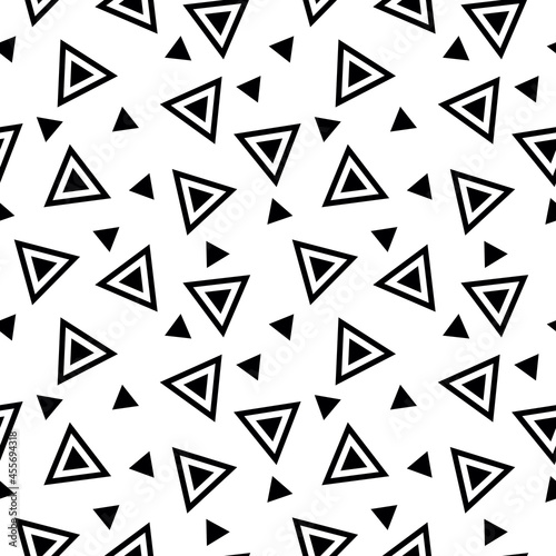 Abstract seamless pattern with graphyc elements - triangles. Geometric wallpaper for cover design.